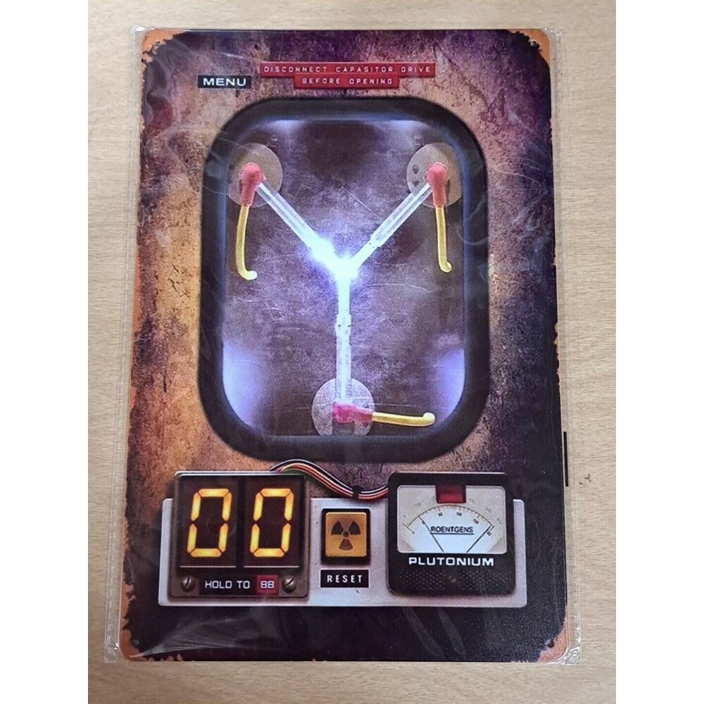 Back to the Future Flux Capacitor Metal Sign